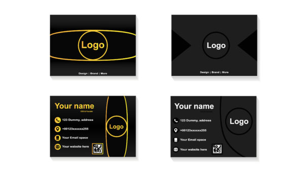 Beautiful Black Gold Business Card for Modern Branding