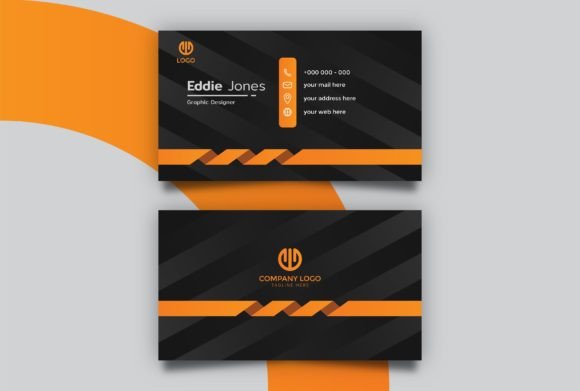 Black and Orange Business Card