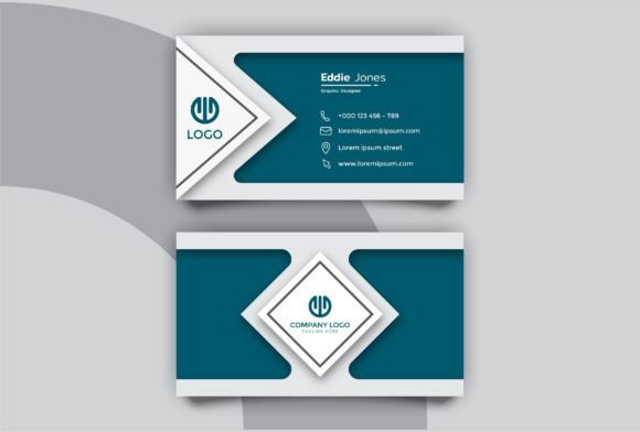Creative Dark Blue Business Card