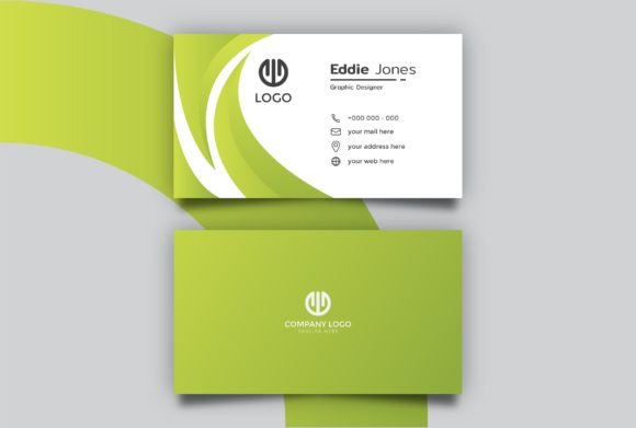 Light Green Business Card Template