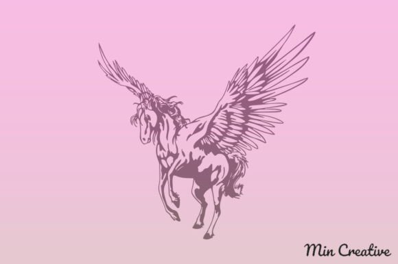Pegasus Svg, Horse Svg for Graphics and Freebies