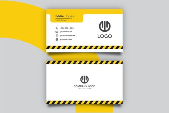 Police Line Tape Business Card Template: A Bold Graphic for Branding