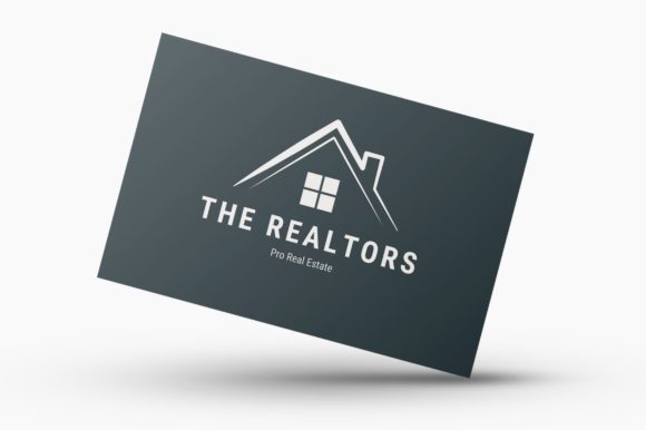 Real Estate Business Card Graphics for Print Templates
