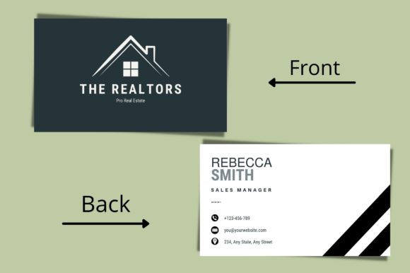 Realtor Business Card Graphics for Local Branding