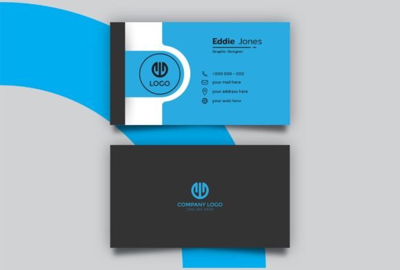 Simple Blue Business Card Template