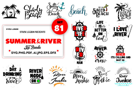 Summer River Graphics for Crafts